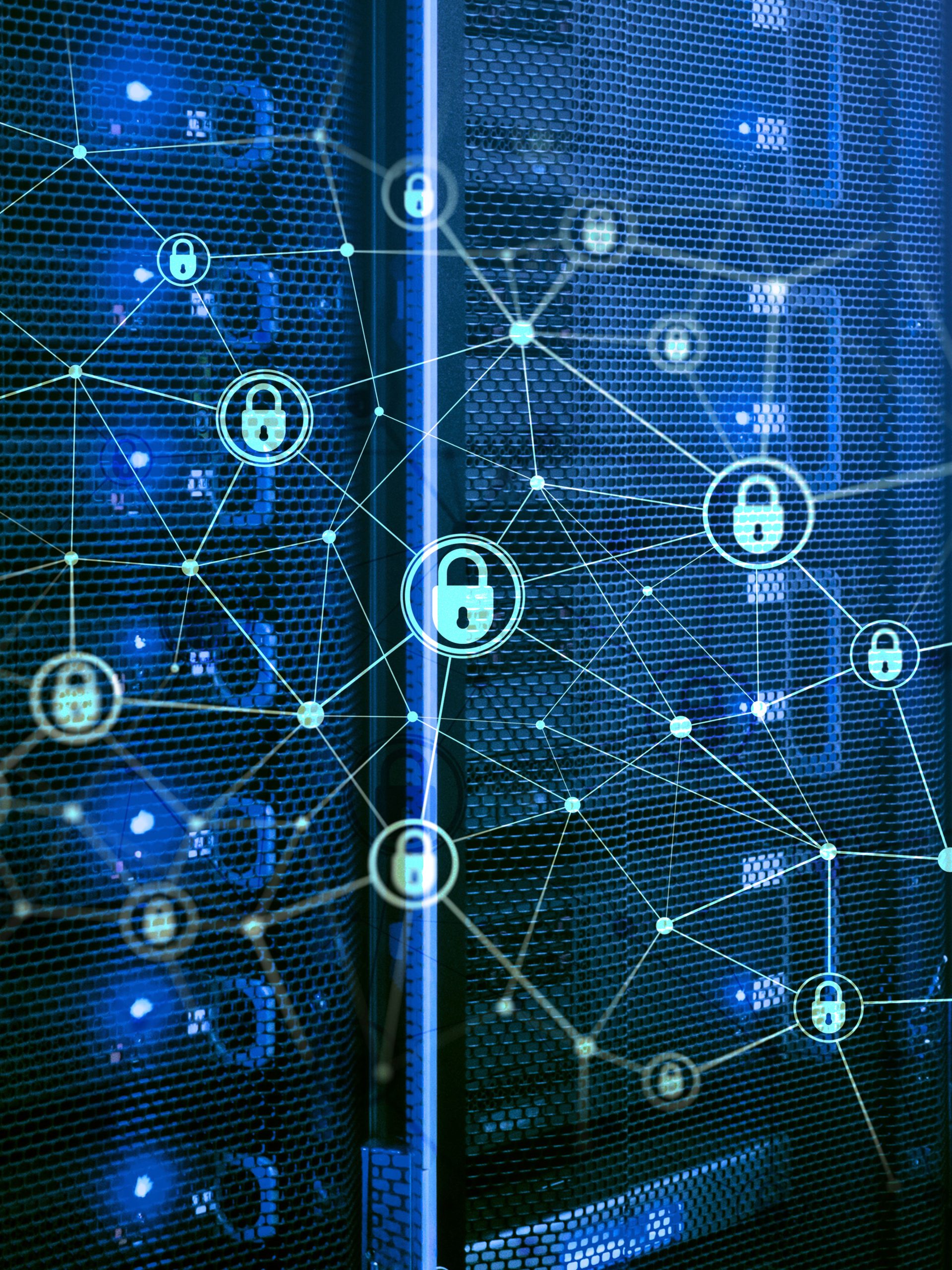Information privacy. Cyber security, data protection. Internet and technology concept