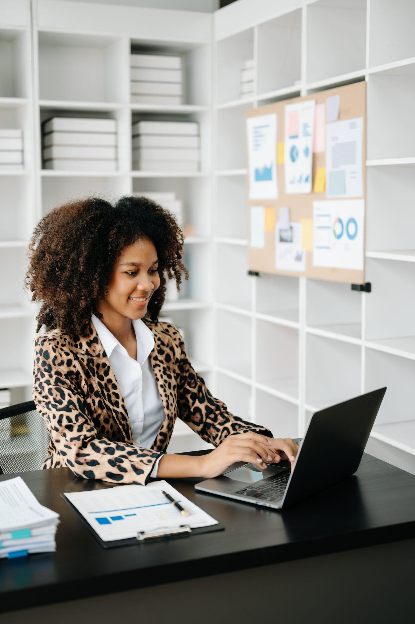 Business woman using tablet and laptop for doing math finance on Business woman using tablet and laptop for doing math finance on an office desk, tax, report, accounting, statistics, and analytical research concept in modern office