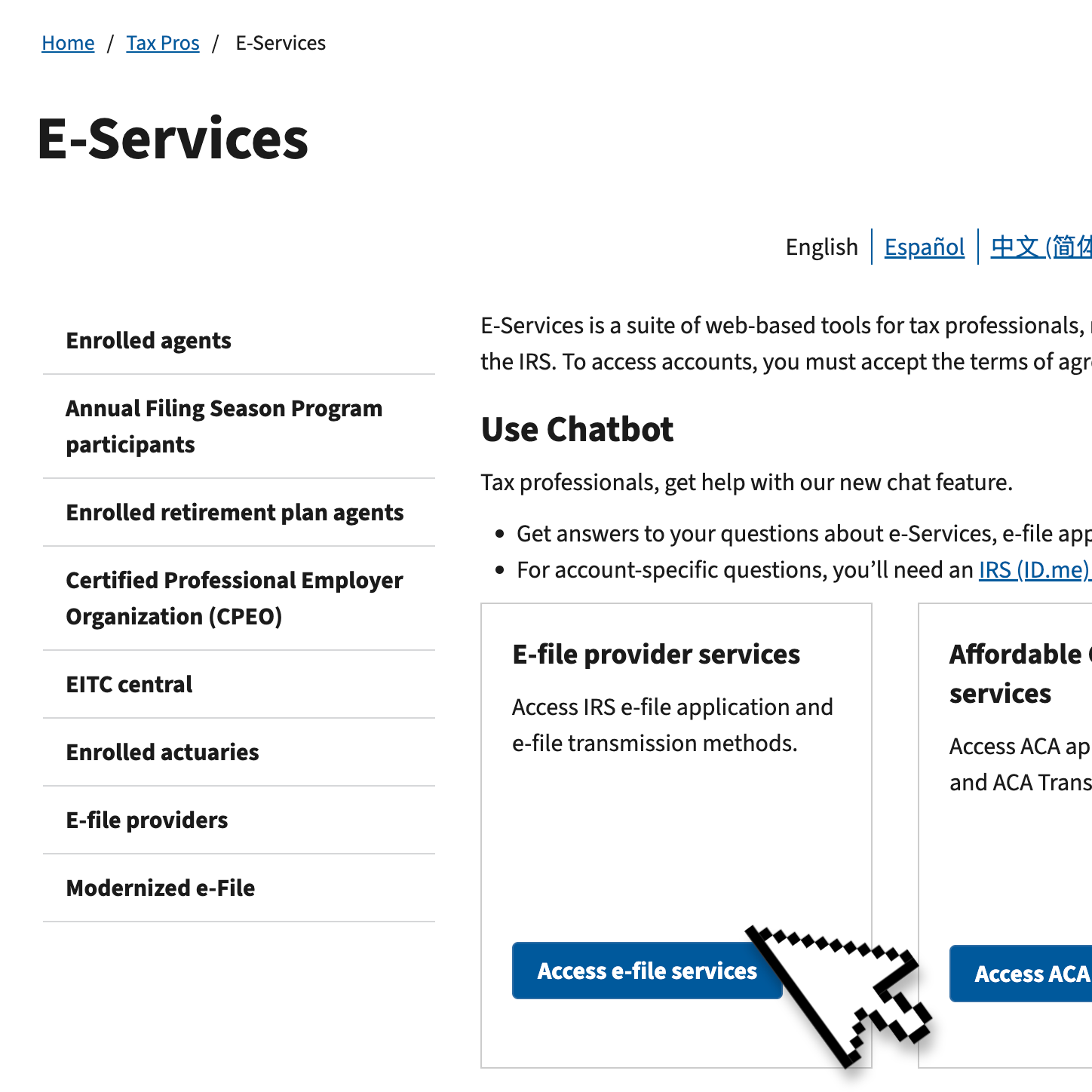 Terms of Service for EFIN